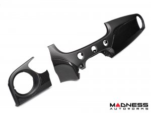 FIAT 500 Custom Dashboard - Carbon Fiber - Matte/ Clear